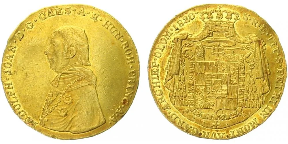 Olomouc - arcibiskupství, Rudolf Jan, 1819 - 1831 — 1