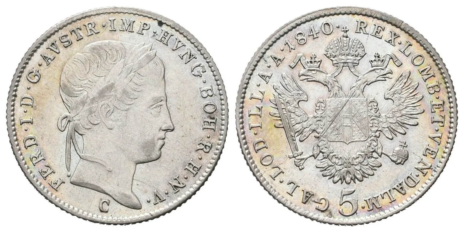 Ferdinand V., 5 Krejcar 1840 C, Praha