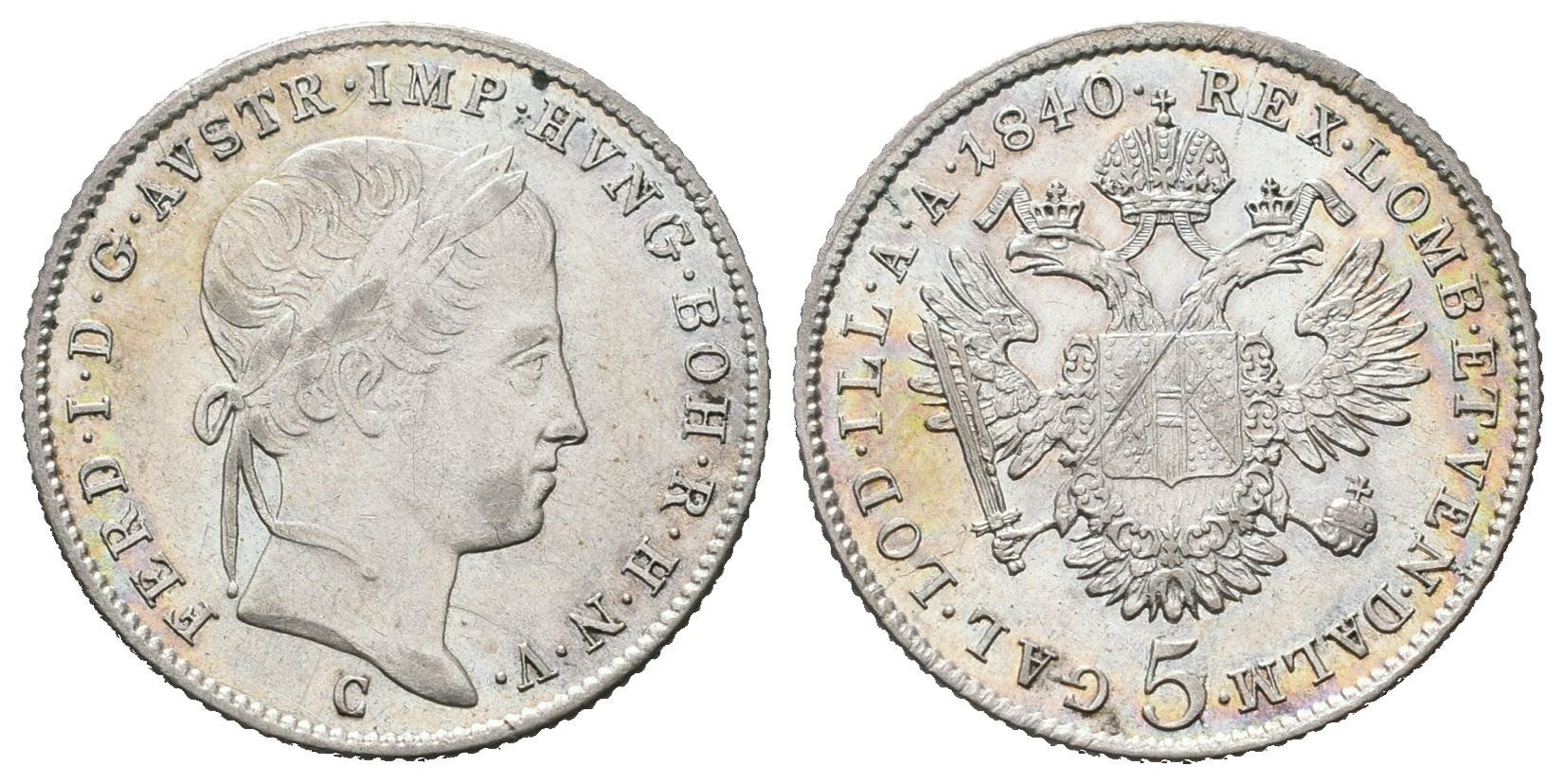 Ferdinand V., 5 Krejcar 1840 C, Praha