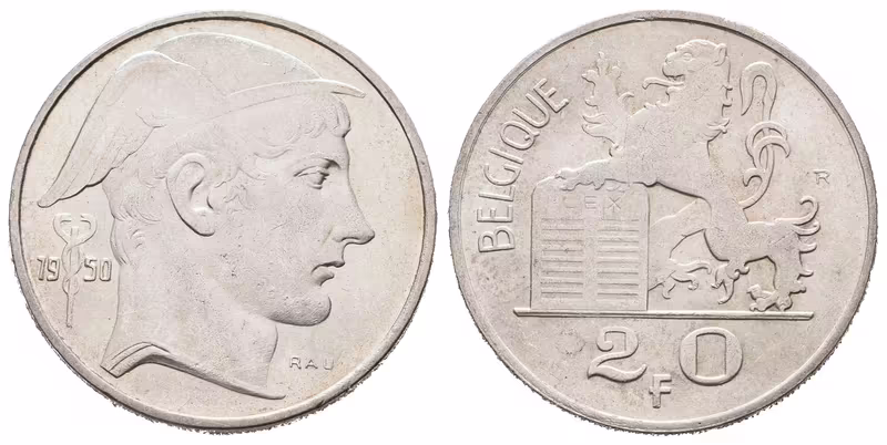 Belgie, 20 Frank 1950