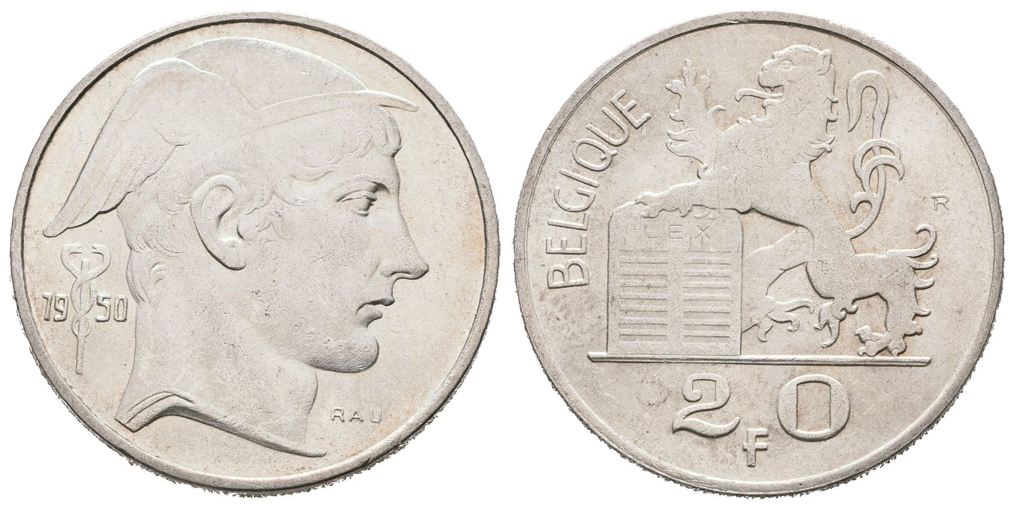 Belgie, 20 Frank 1950