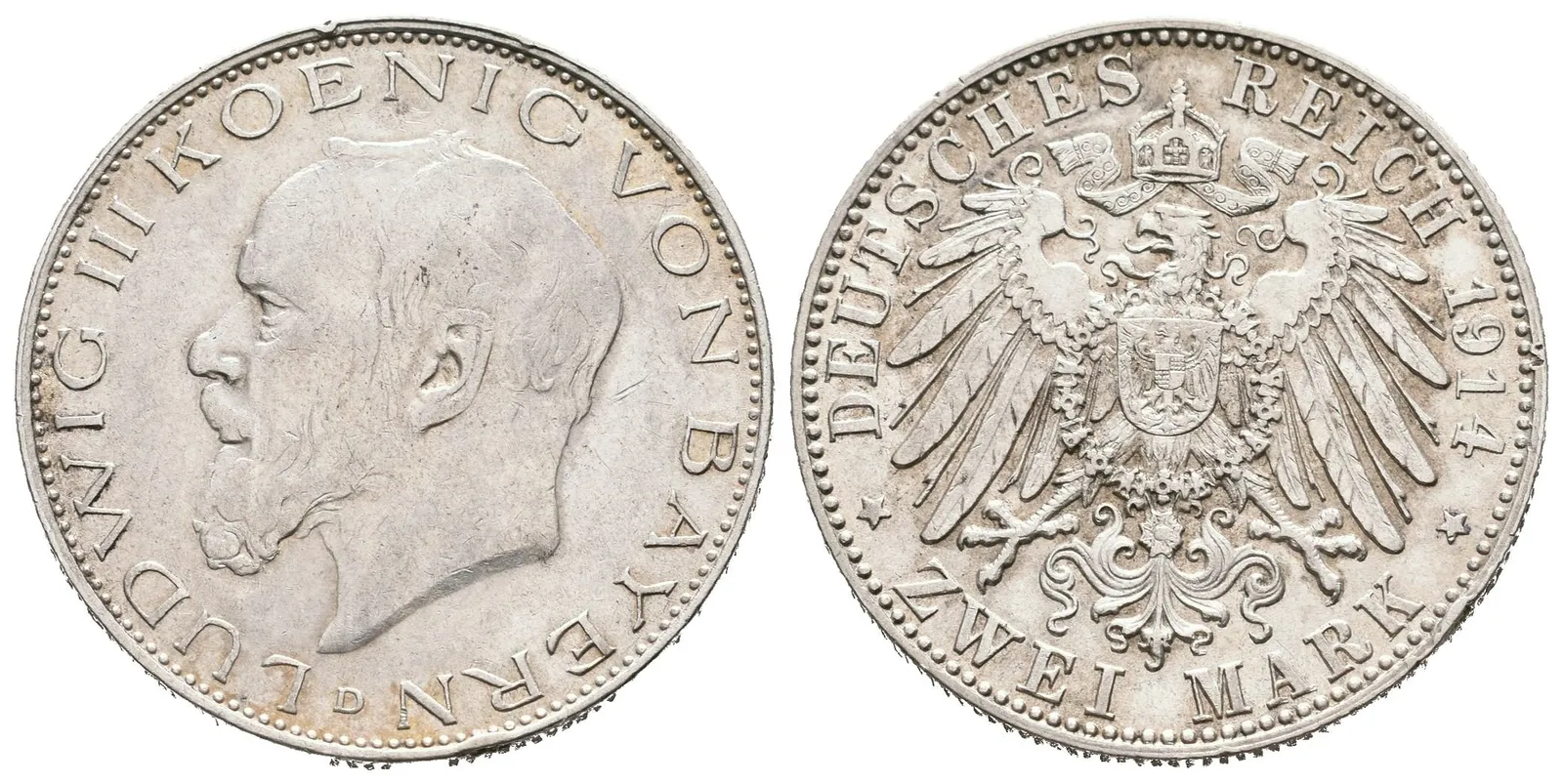 Bavorsko, 2 Marka 1914 D