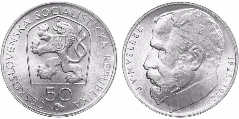 50 Kčs 1972 - Josef Václav Myslbek