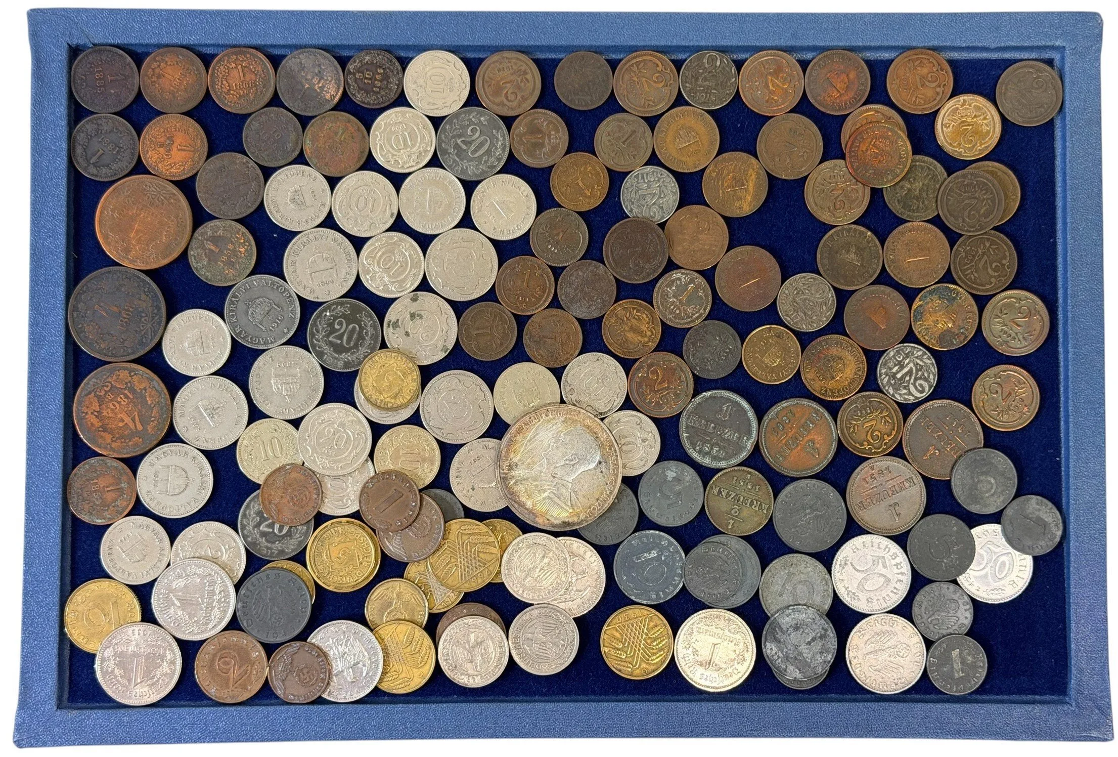 Soubor drobných mincí Rakouska-Uherska, Německa a III. Říše + — 1