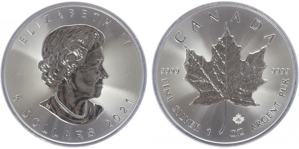 Kanada, 5 Dollars 2021 - Maple Leaf