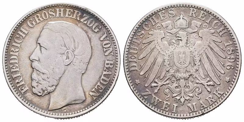 Baden, 2 Marka 1896