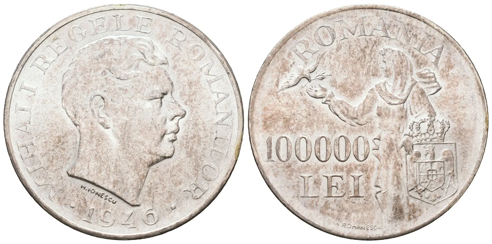 Rumunsko, 100 000 Lei 1946