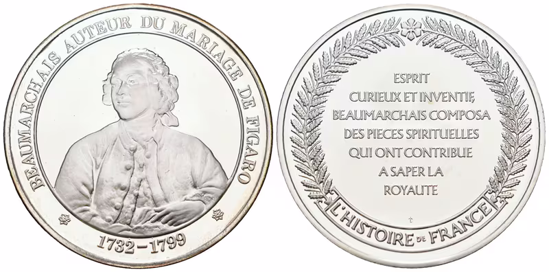 Francie - AR Medaile b.l. - Beaumarchais