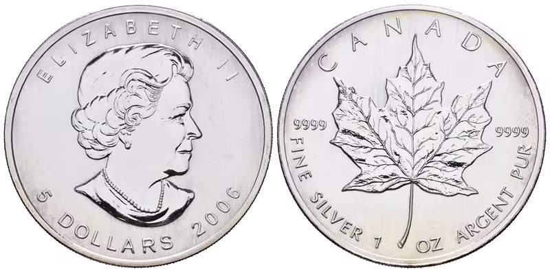Kanada, 5 Dollars 2006 - Maple Leaf