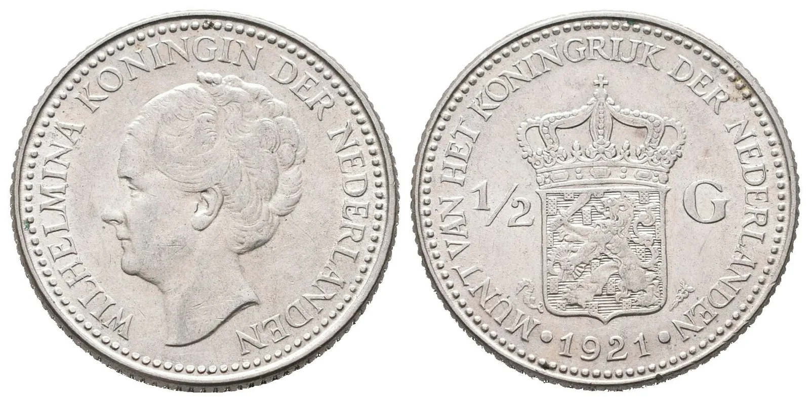 Nizozemí, 1/2 Gulden 1921