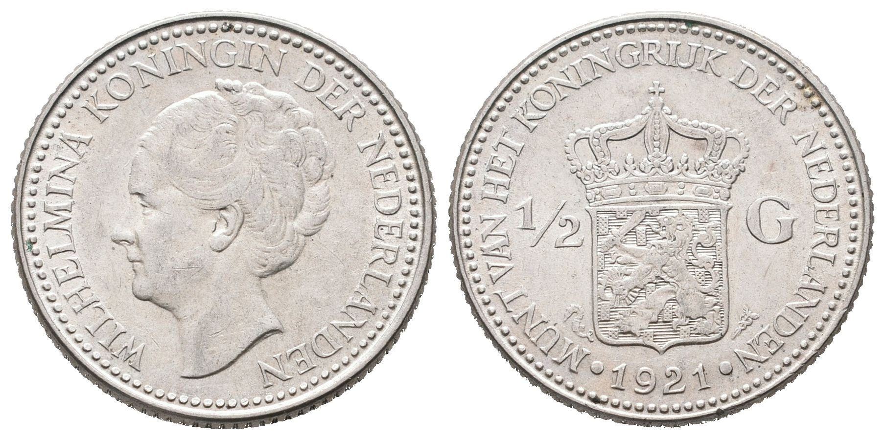 Nizozemí, 1/2 Gulden 1921