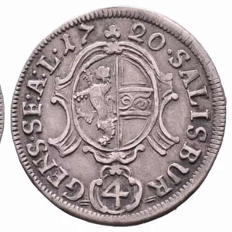 Batzen (4 Krejcar) 1720, Šm.52-E-15, pěkná zachovalost, patina,