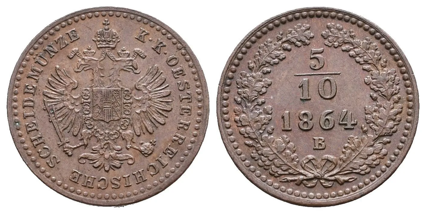 Rakouská a spolková měna, 1857 - 1892 — 1
