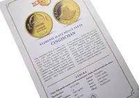 1000 tugriků - 2007 - Au 1,00 g - 999.9/1000 - Čingischán - fotografie 2