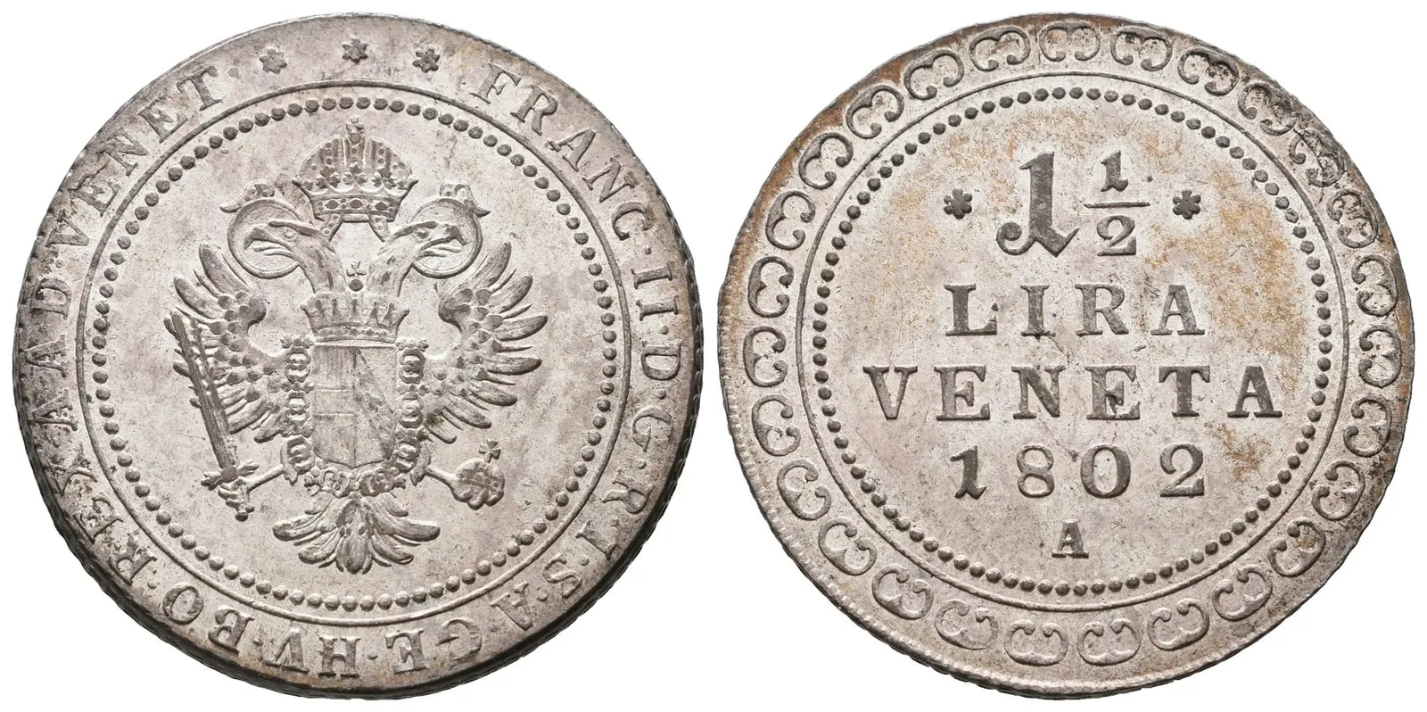 František II., 1 1/2 Lira 1802 A