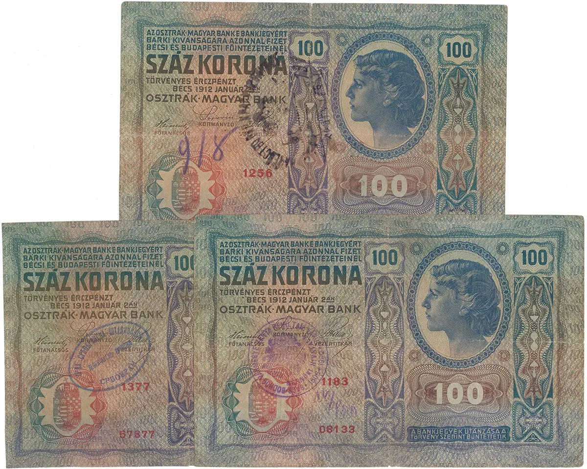 Razítkované R-U bankovky na Balkáně 1919-1921 — 1