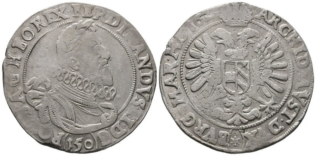 Ferdinand II., 1619 - 1637 (Mince kiprová) — 1