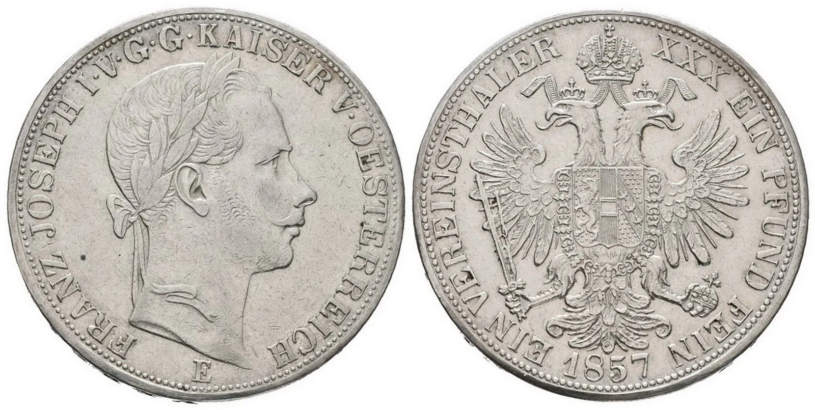 Rakouská a spolková měna, 1857 - 1892 — 1