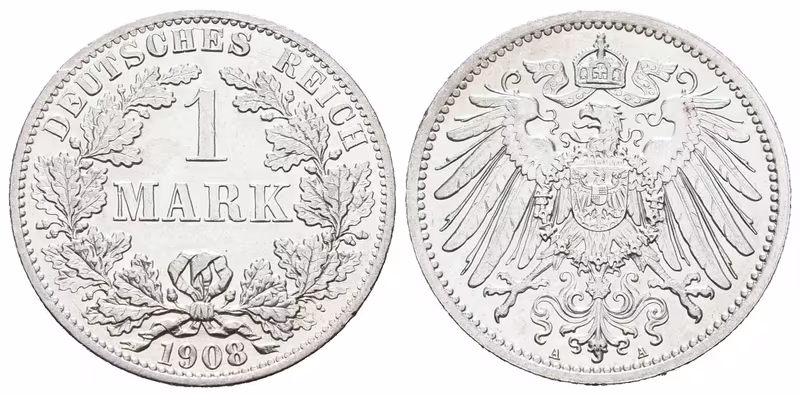 Německé císařství, 1 Marka 1908 A