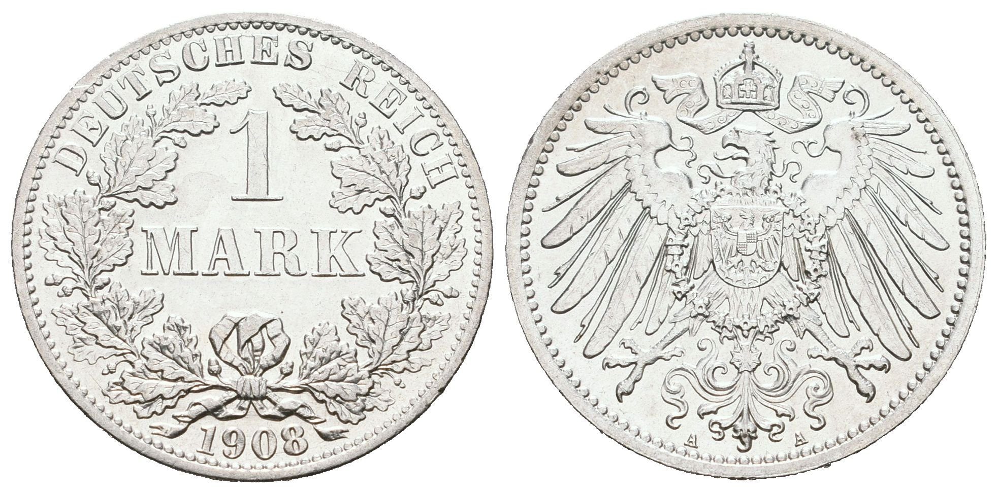 Německé císařství, 1 Marka 1908 A