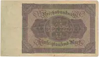 Německo, 50000 Mark 1922, Ro.78 - fotografie 2
