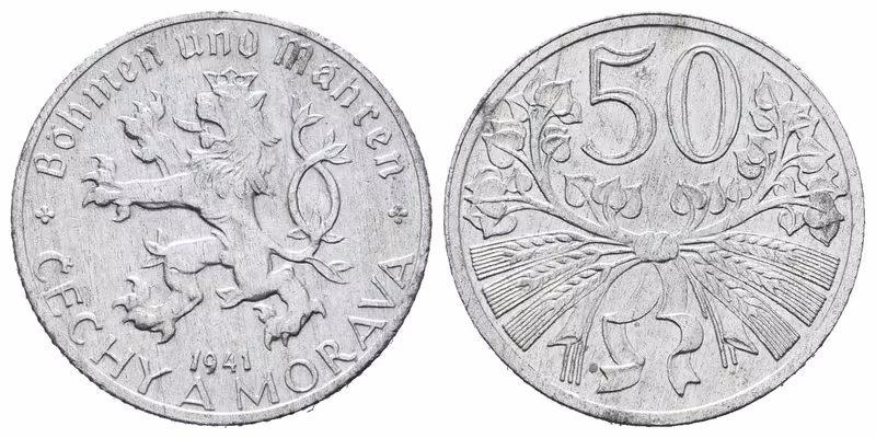 50 Haléř 1941, pěkná zachovalost