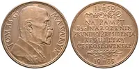 Španiel Otakar -  85. narozeniny TGM, 50 mm