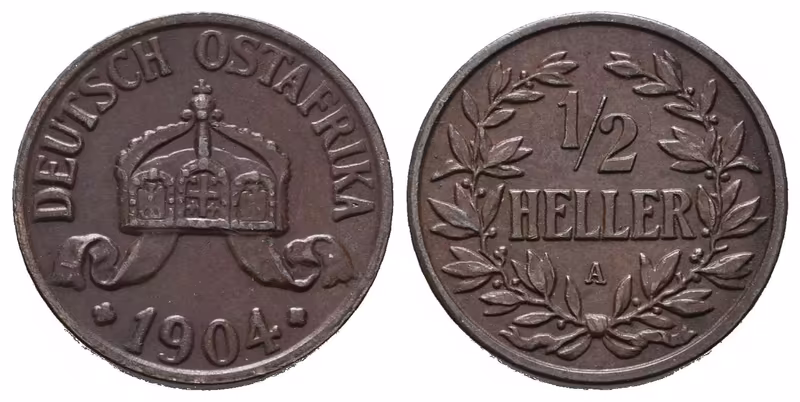 Německá východní Afrika, 1/2 Haléř 1904 A