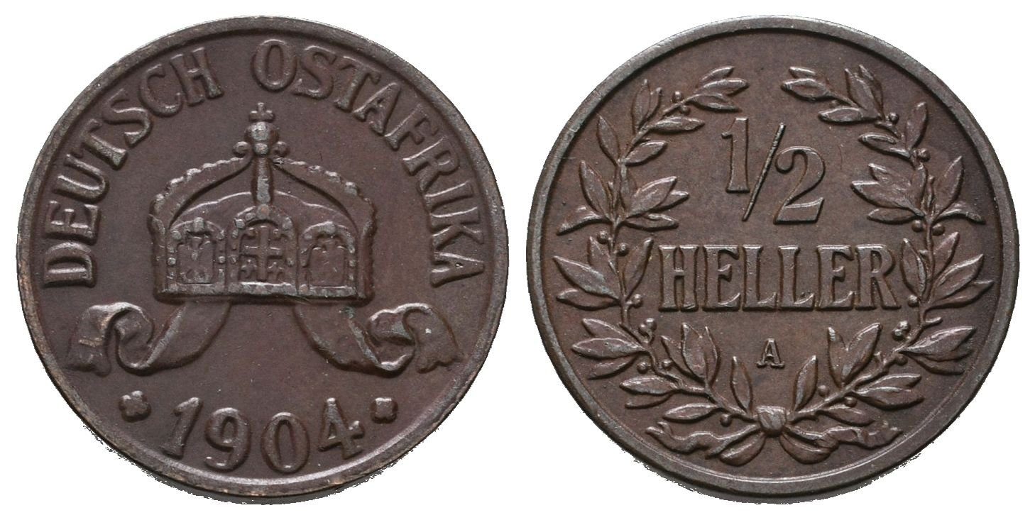 Německá východní Afrika, 1/2 Haléř 1904 A