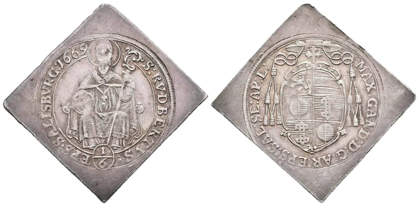 1/6 Tolarová klipa 1669, Šm.41-C-12 (4,82 g), — 1