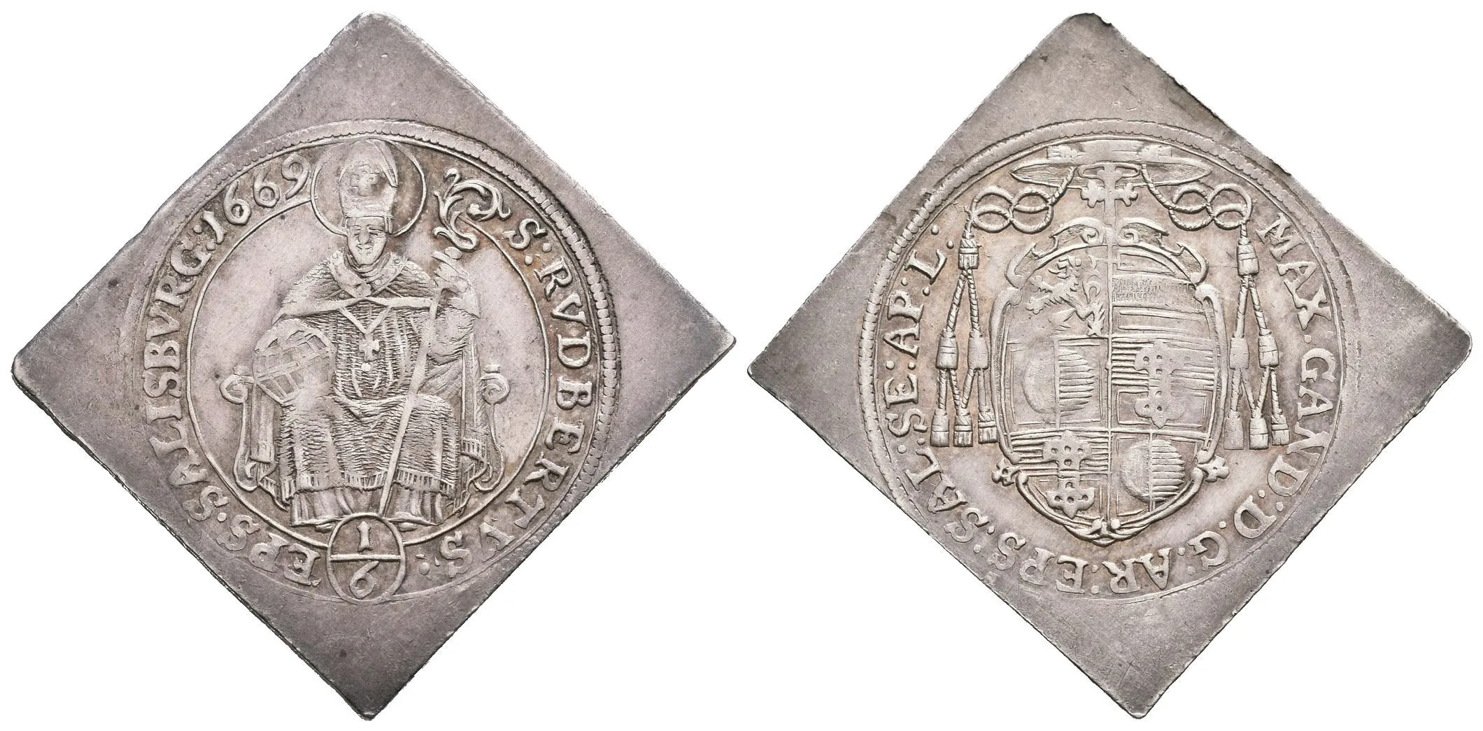 1/6 Tolarová klipa 1669, Šm.41-C-12 (4,82 g), — 1