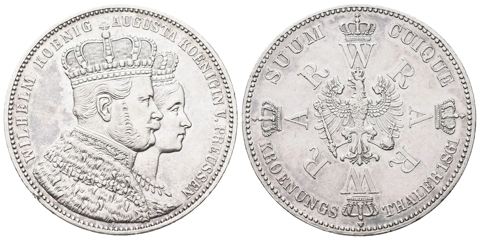 Prusko, Tolar 1861 A - Na korunovaci