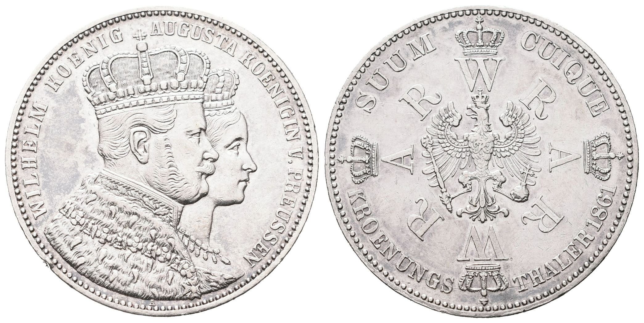 Prusko, Tolar 1861 A - Na korunovaci