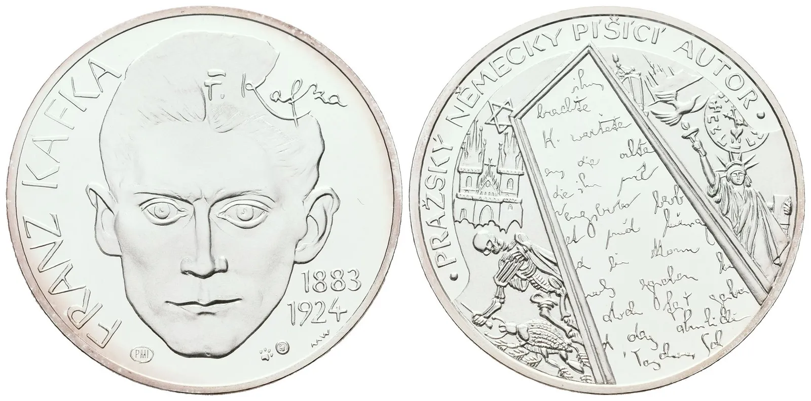 AR Medaile b.l. (2013) - Franz Kafka - 140. výročí narození