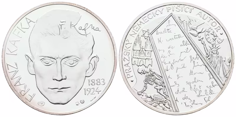 AR Medaile b.l. (2013) - Franz Kafka - 140. výročí narození