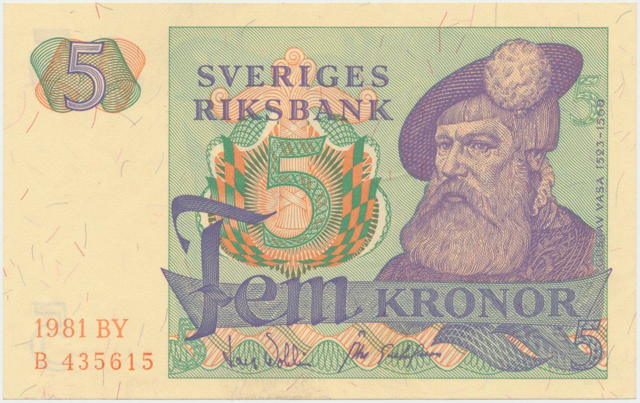 Švédsko, 5 Kronor 1981, P.51d