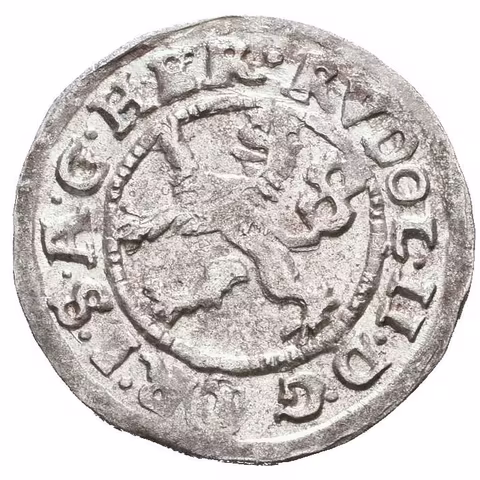 Malý groš 1596, České Budějovice-Mattighofer, HN.28a (opis 7a), značka volně,