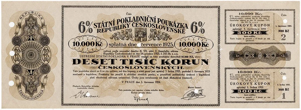 Státní pokladniční poukázky, 1919 - 1939 — 1