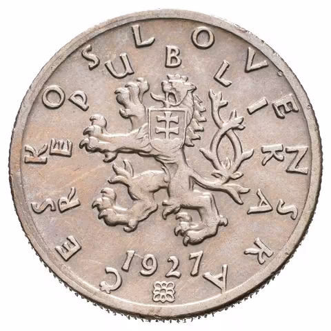 50 Haléř 1927, pěkná zachovalost, patina, nep. hr._R!