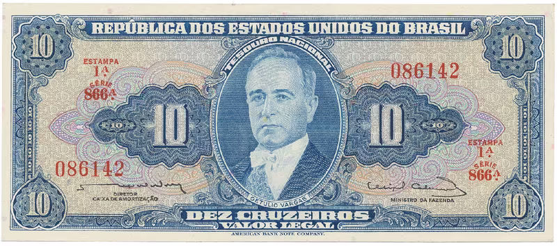Brazílie, 10 Cruzeiros (1961~1963), P.167