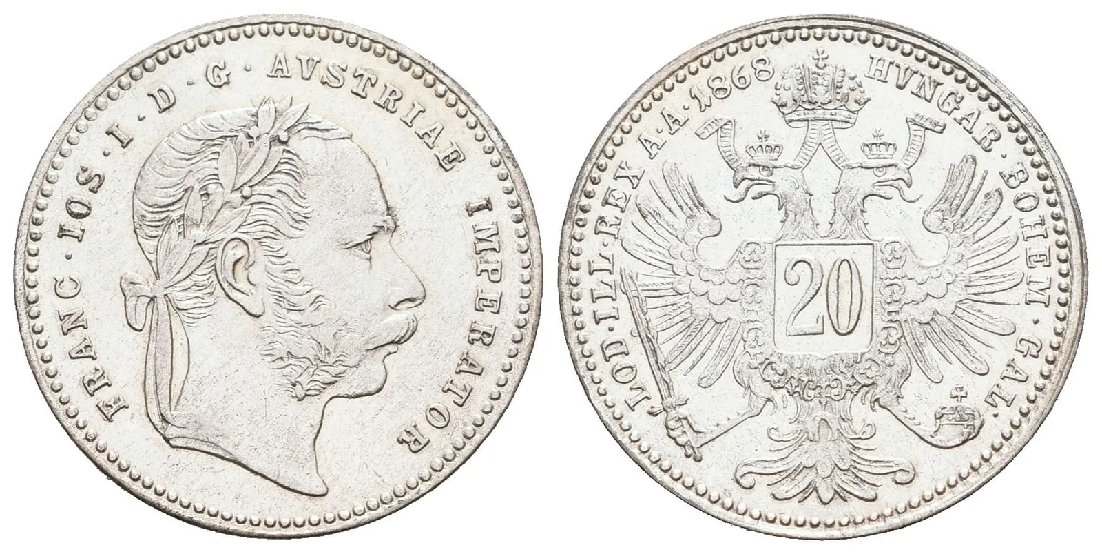 20 Krejcar 1868