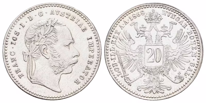 20 Krejcar 1868