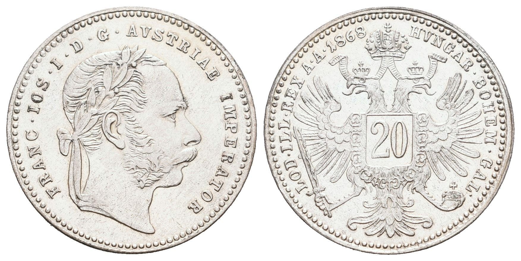 20 Krejcar 1868