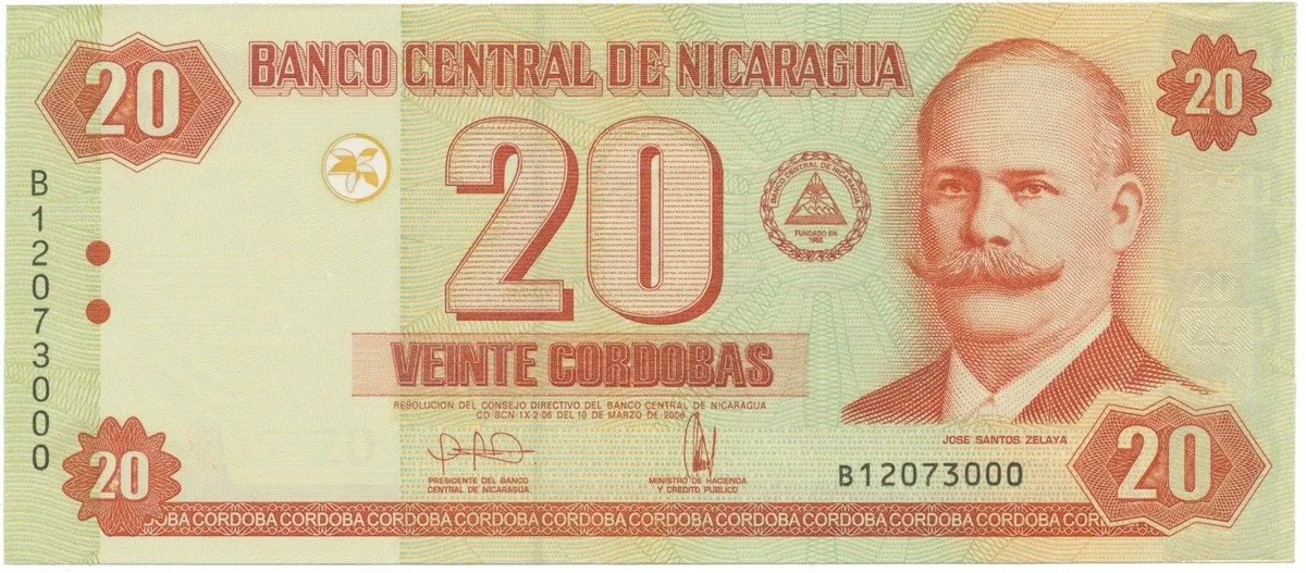 Nikaragua, 20 Cordobas 2006, P.197