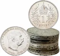 Soubor 1 Korun 1912 - 1916, 10 ks