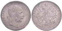 Zlatník 1875, etue NGC, hodnocení MS 64, luxusní zachovalost, patina — 1