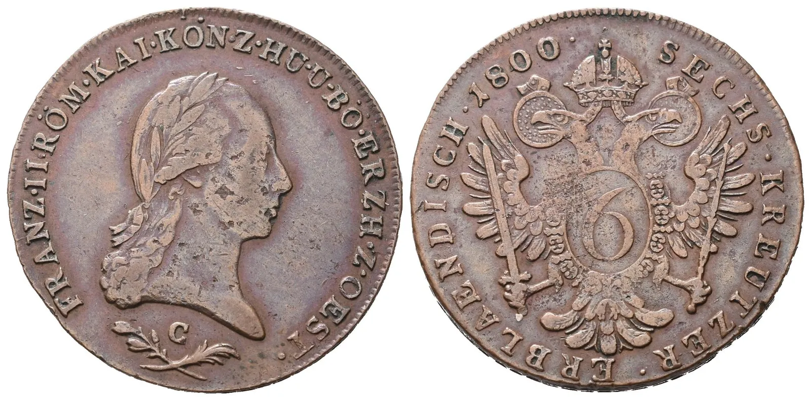 František II., 6 Krejcar 1800 C
