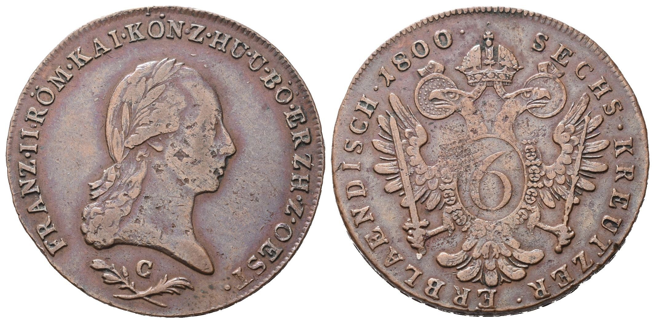 František II., 6 Krejcar 1800 C