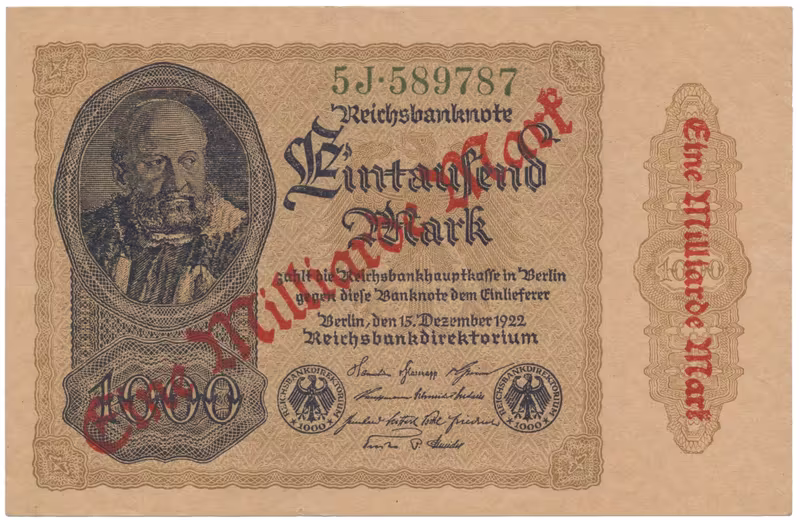 Německo, 1 Milliarde Mark 1923, Ro.110f