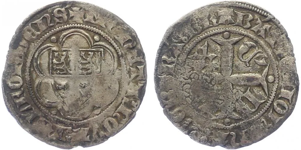 Belgie - Brabant, Jana Brabantská a Václav Lucemburský, 1355 - 1383 — 1